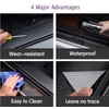 Car Door Sill Protector for RAM 3500, 4Pcs Reflective Carbon