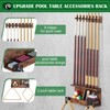 WHEARTED Wall Mount Pool Stick Holder, Billiards Pool Cue Rack