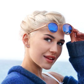 Paialco Sterling Silver Dainty Bunny Rabbit Ears Earrings Studs for Women, Rose Gold Plating