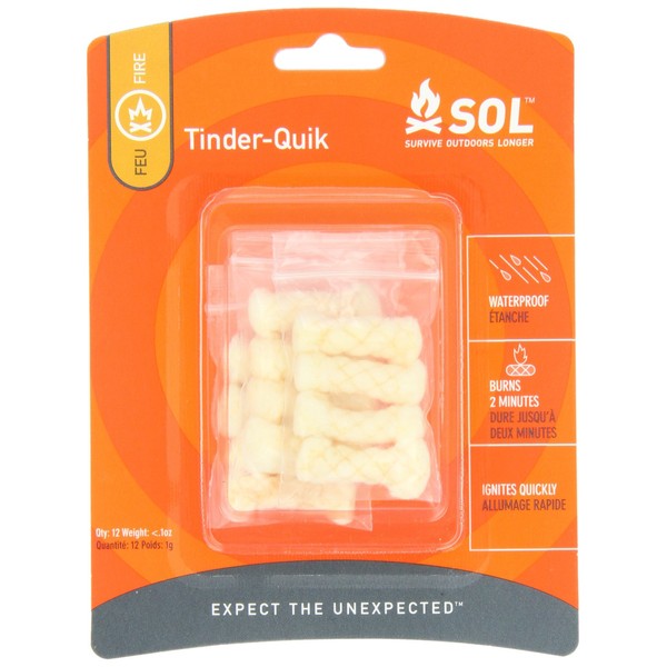S.O.L. Survive Outdoors Longer Tinder Quik Fire Starters (12-Count)