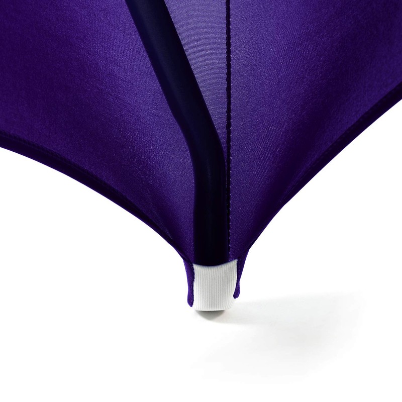 Peomeise 6Ft Spandex Table Cover Rectangular Stretch Spandex Tablecloth (Purple,6Ft)
