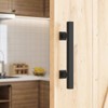 SMARTSTANDARD Heavy Duty 12" Pull and Flush Barn Door Handle