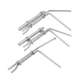 Aynaxcol 3Pcs J05321 Hydraulic Cylinder Piston Repair Seal Kit, Universal Hydraulic Seal Installation Tool, 3 Sizes U-Cup Rod Seal Installation Tool for Auto Car Ship (S/M/L)