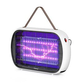 Buzbug Upgraded LED Bug Zapper Indoor, LED Bulbs Up to 50,000 Hours, 3 Lamps Sustainable Less Power, 3800V Powerful Electric Mosquito Zapper, Fly Trap Mosquito Trap, Fly Killer Fly Zapper