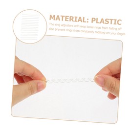 Operitacx Pack of 45 Ring Adjusters Loose Ring Sizer Loose Ring Size Adjuster Jewellery Rings Clear Ring Sizer Larger Invisible Measuring Plastic Ring Tensioner Miss Tool Resin
