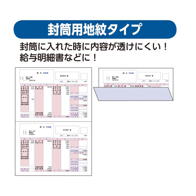 ヒサゴ マルチプリンタ帳票 A4裏地紋2面 (100枚) BP2009