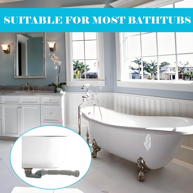 1 1/2 Inch Tub Drain Kit with Low Profile P
