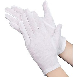 Cotton Gloves, Thin Cotton Gloves, 30 Pieces, Pure Cotton, 100% Cotton White Gloves, Rough Hand, Thin, Hand Care Gloves, Inner Gloves, Smooth Gloves, For Work, Inspection, Cleaning, Housework, Rough Hands, Innerwear, Sleep, Quality Control, Eczema, Dry S