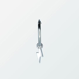 PEN_01_08 Tourmaline Women's Earrings 925 Sterling Silver Hanging Diameter 1.3 cm with Pendant Flash from the Brand Schmuck Turmalina by Martina, PEN_01_08, Sterling Silver, No Gemstone, Sterling