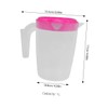 ULTECHNOVO 2PCS Plastic Beverage Pitcher with Leakproof Lid Water Container