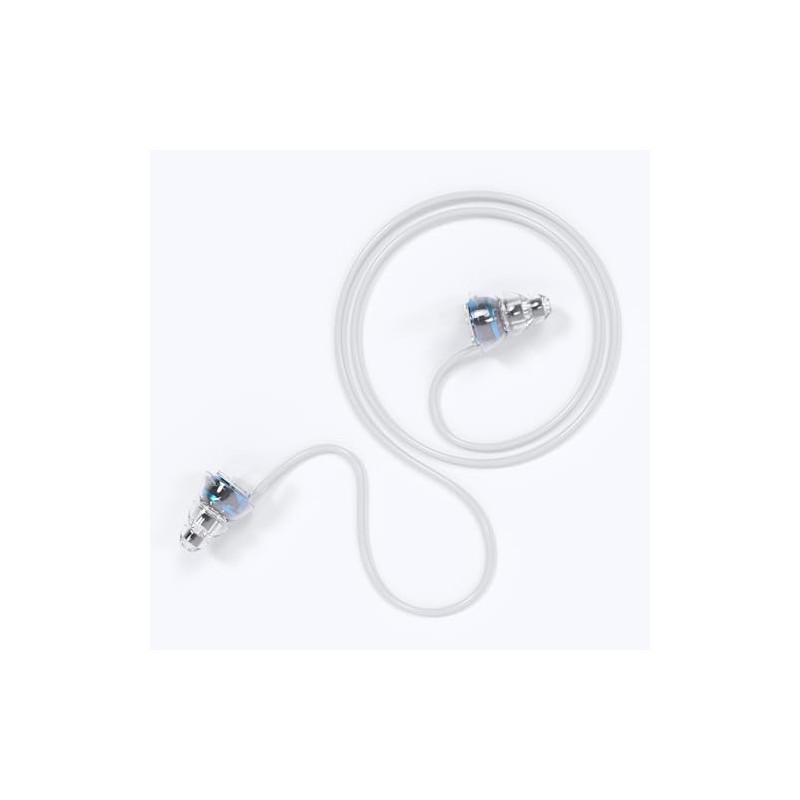 Eargasm White Connector Cord for Earplugs - Protect Earplugs with