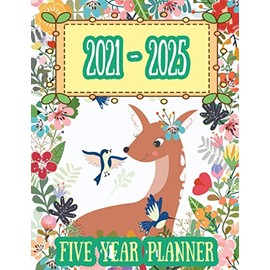 2021-2025 Five Year Planner: Five Year Monthly Planner, 5 Year Appointment Book, Business Planners, Agenda Schedule Organizer Logbook and Journal - 8.5 x 11 with 180 pages