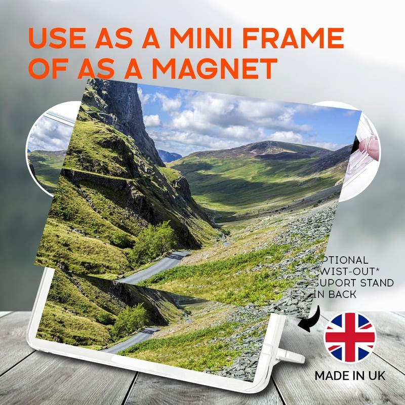 Classic Rectangle Magnet with Stand - Honister Pass Lake District