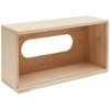 Artemio Box of tissues with Wood Base, B, Beige, 25