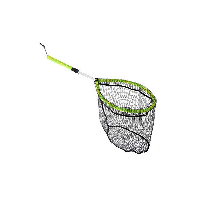 LastMemory Foreverlast YakNet Large Hoop Floatable Fishing Net, Green