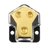 BOJACK 2 Way Splitter Amp Copper Power Distribution Block 0/2/4