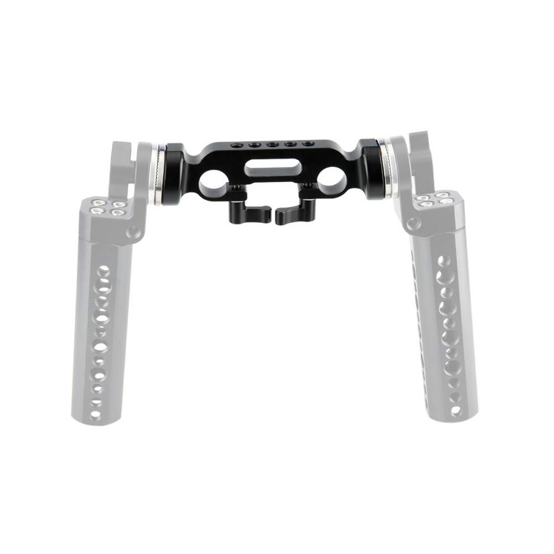 NICEYRIG 15mm Double Hole Rod Clamp with ARRI Standard Rosette