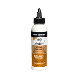 Aunt Jackie's Braid + Twist Collection Dry Clean! Refresco del Cuero Cabelludo Sin Enjuague – Desintoxica e Hidrata el Cuero Cabelludo con Hamamelis, 