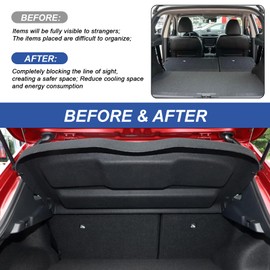 PSLER Cargo Cover Fits for 2024 Nissan Kicks Trunk Cover 2017 2018 2019 2020 2021 2022 2023 2024 Car Accessories Rear Trunk Cover Rear Trunk Security Luggage Cover Shielding Shade