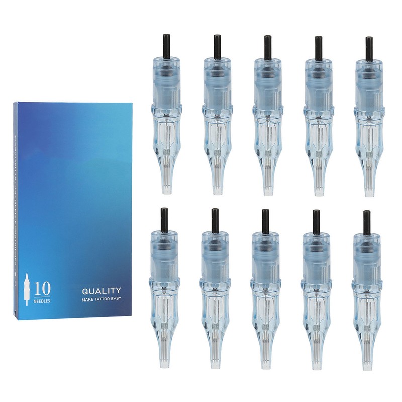 10pcs Stainless Steel Cartridge Needles Set Professional Salon Disposable Cartridge