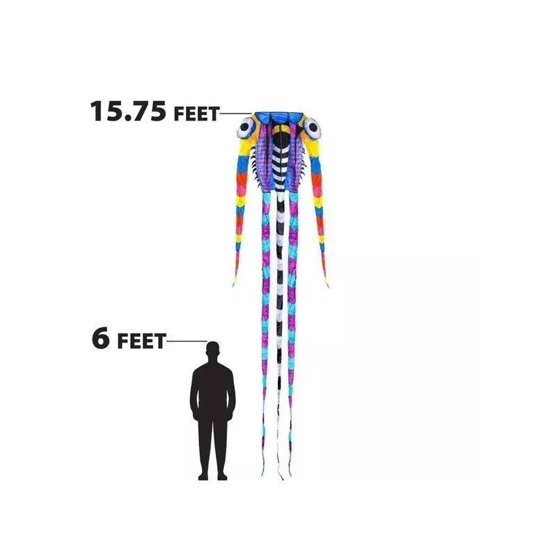 XKites Giant 189" Trilobite Airfoil Nylon 3D Kite For Adults