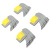 4pcs Cyclonic Scrubbing Brushes Plastic Rubber Cyclonic Brush Replacement Parts