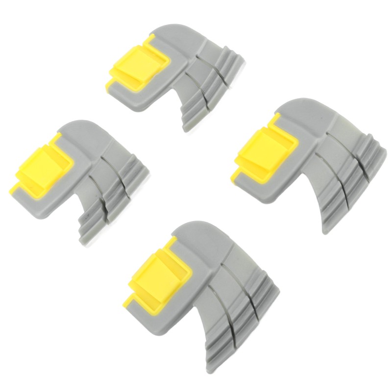 4pcs Cyclonic Scrubbing Brushes Plastic Rubber Cyclonic Brush Replacement Parts