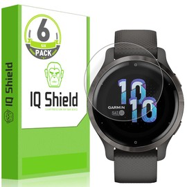 IQShield Screen Protector Compatible with Garmin Venu 2s (6-Pack) Anti-Bubble Clear TPU Film