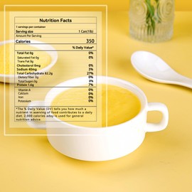 Pueraria Yam Corn Paste Canned,Corn Soup Powder,Instant Breakfast Porridge,Quick-Cooking Comfort Food,for Backpacking Meals,16oz,1lb