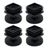 Antrader Home Office Table Desk Adjustable Leveling Foot,Plastic Metal Square