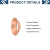 uxcell 12Pcs Copper Flare Gasket, Fit for 1/4" Tube Size,