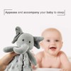 BORITAR Elephant Baby Security Blanket Soft Minky Dot Fabric Lovey
