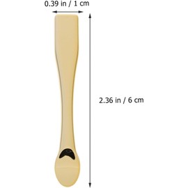 CHILDWEET Espátulas Cosméticas Doradas para Crema Facial y Mascarillas de Abs 10 Cucharas para Mezclar y Probar Lociones, Ideales para Mujeres