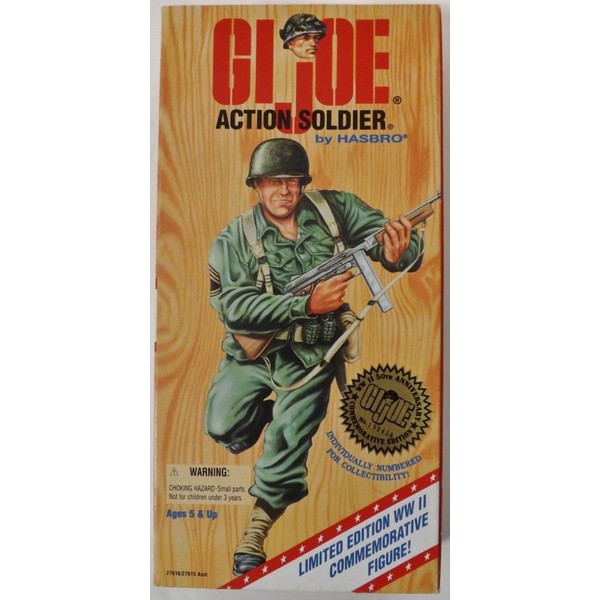 12" GI Joe Action Soldier Action Figure WWII 50th Anniversary Numbered Commemorative Edition (Hasbro 1995)