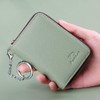 FurArt Zipper Wallet Women RFID Credit Card Holder keychain Wallet