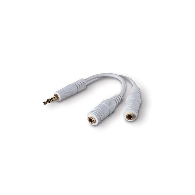 3.5mm Jack to Twin 3.5mm Jack Sockets Stereo Headphone Splitter