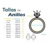 Dtup Elegante Anillo De Corazón Oro Negro Diamante Black Gold