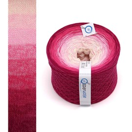Bobbel 100% Cotton, Colour Gradient Yarn 235 g, 4-Ply 1000 m for Knitting and Crocheting, Yarn, Wool, Yarn for Knitting and Crocheting (Cherry Blossom - 039)