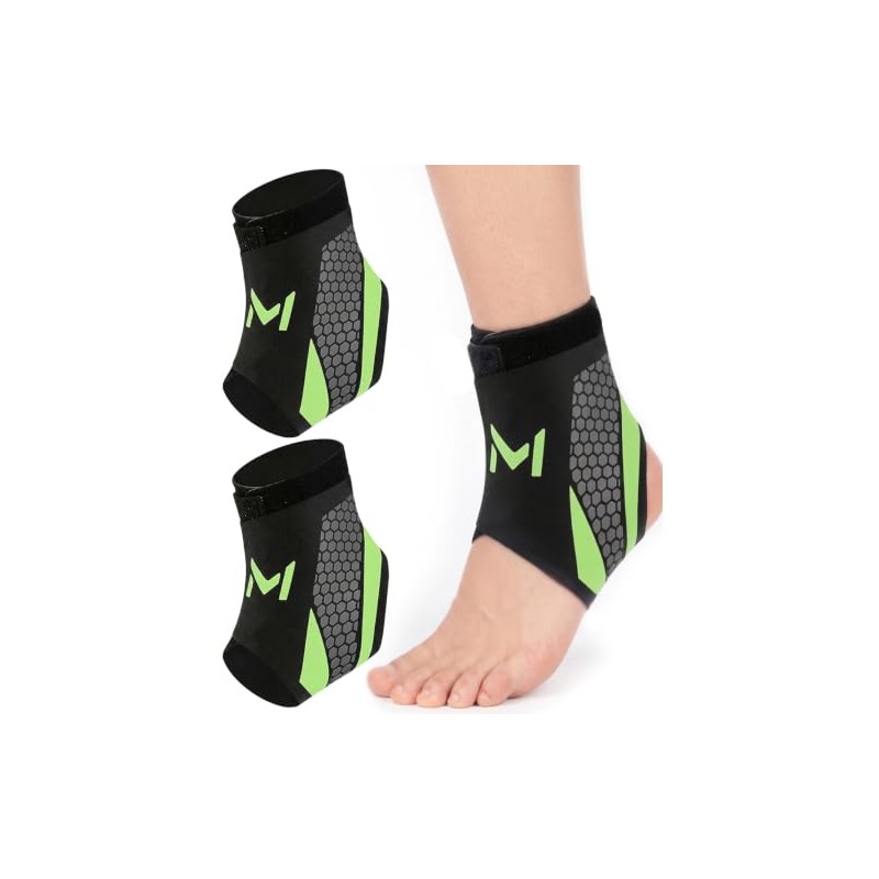 2 Pcs Ankle Brace for Men Women, Breathable Motion Sports