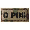 Multicam O POS - Parche táctico infrarrojo de tipo sangre,
