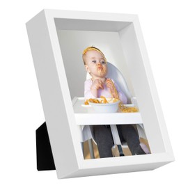 BD ART 5 x 7-Inch Box Picture Photo Frame, White
