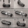 Kurtzy Combination Long Shackle Padlock - Long Gate Lock for