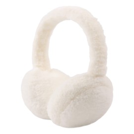 XIAOHAWANG Girls Winter Ear Muffs Boys Warm Long Plush Ear Warmers Cold Proof Foldable Children Ladies, White, Einheitsgröße