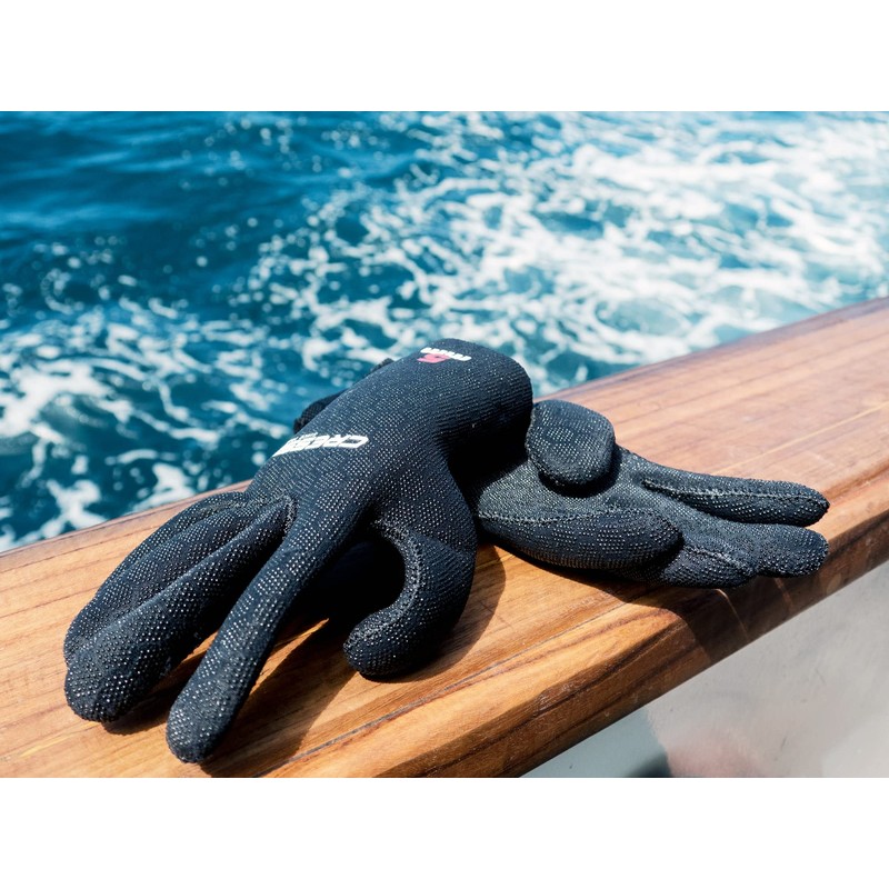 Cressi High Stretch Gloves -Unisex 5-Finger Diving Gloves made of