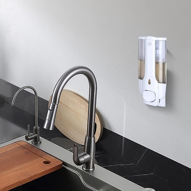 Bekasa Soap Dispenser 350ml Wall Mounted Manual Soap Dispenser Shampoo