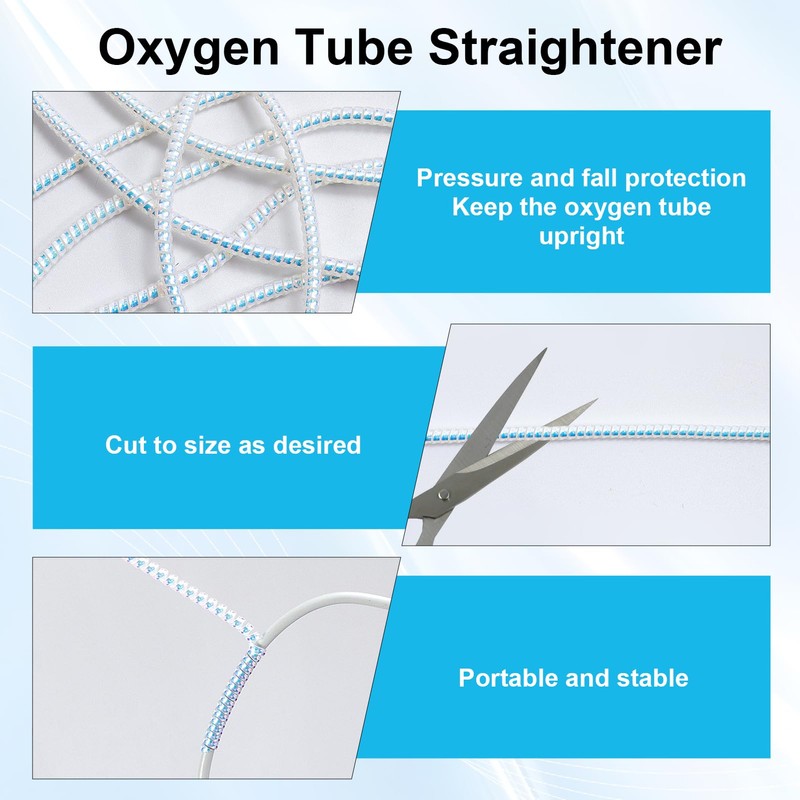 10 Pack Oxygen Tube Support Crimp Straightener for Oxygen Concentrator