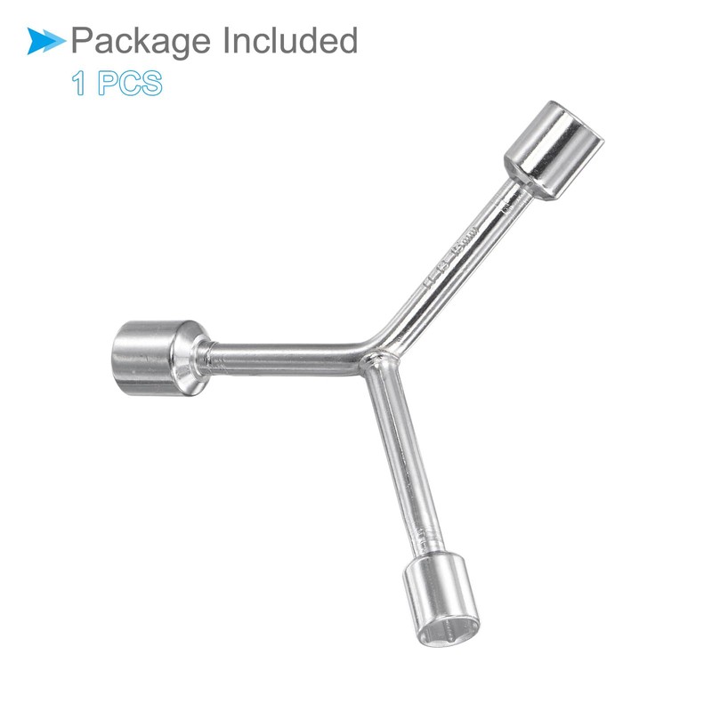 CoCud Y-Shape 3-Way Socket Wrench 11mm 13mm 15mm Length CR-V