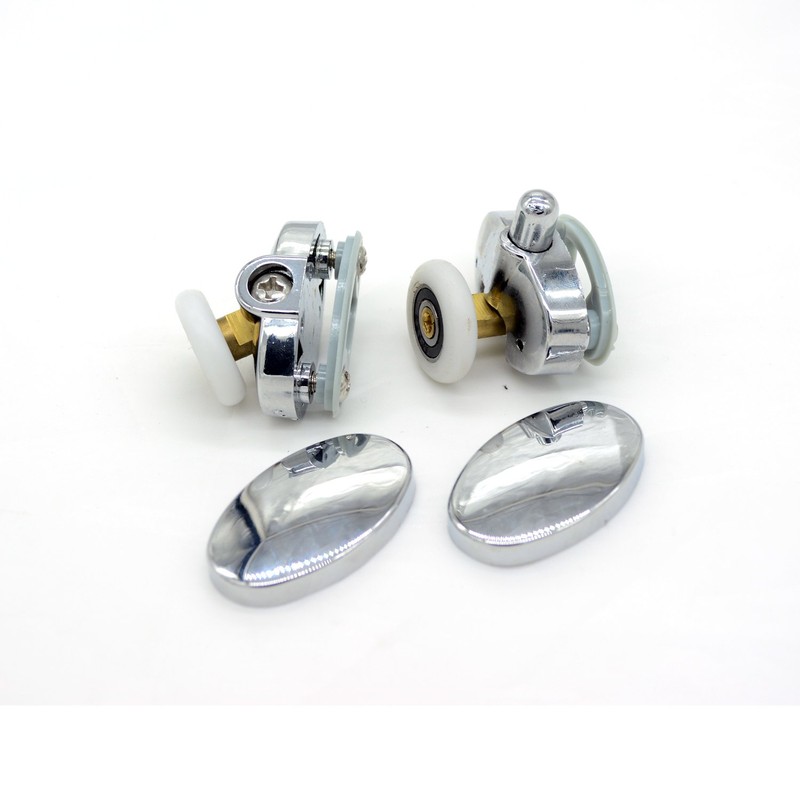 Set of 8 New Oval Butterfly Single Wheel Shower Door