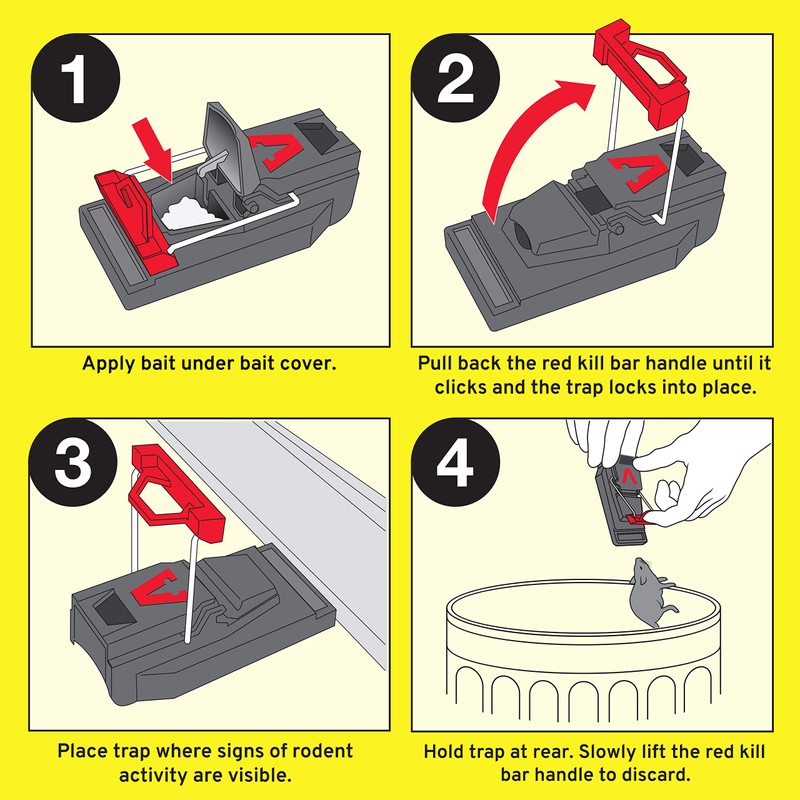 Victor M123 Quick Kill Mousetrap 3-PK, Gray