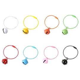 SUSOYAOCHEN 8 Pcs Bell Metal Wire Keychains 5.5 Inches Stainless Steel Wire Key Rings Colored Coated Keychain Cable Loops for Car Keys Key Tags Luggage Tags